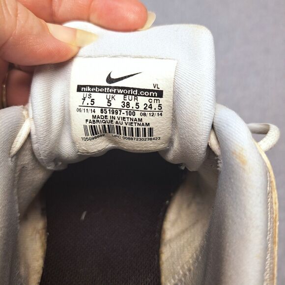 NIKE DELIGHT V LADY GOLF SHOES WOMENS SIZE 7.5 WHITE SOFT SPIKE POWER CHANNEL - Picture 10 of 10